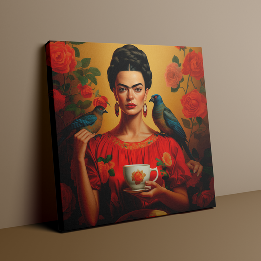 Frida's coffee Garden | Canvas Wall Art