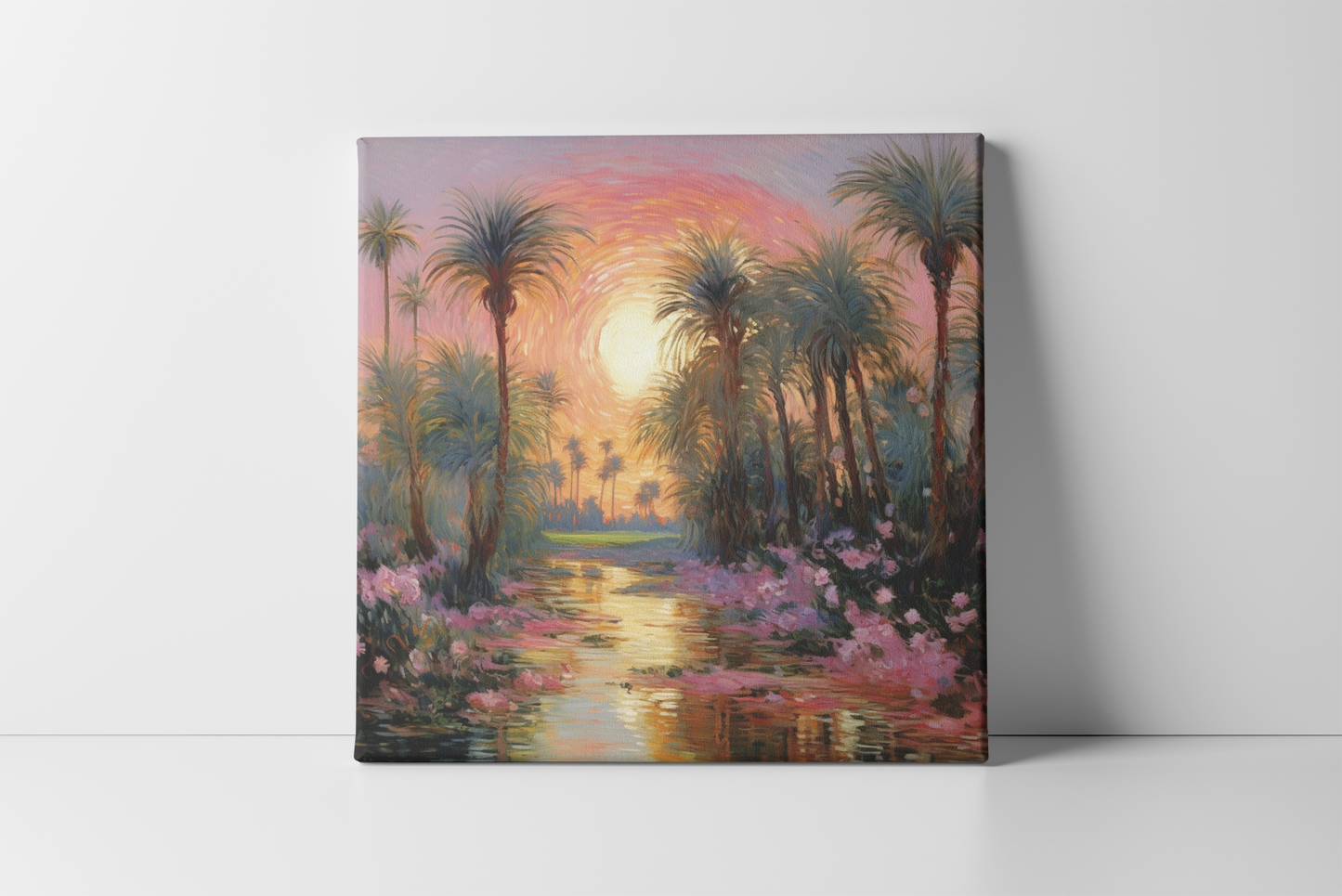 Lilies and Palms | Canvas Wall Art