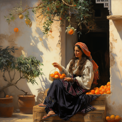 Sunlit Oranges | Canvas Wall Art