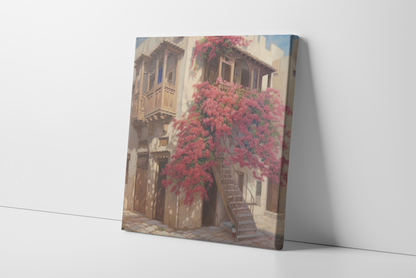 Floral House | Canvas Wall Art