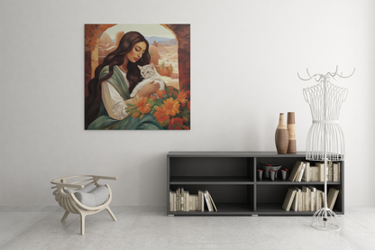 Feline Companion | Canvas Wall Art